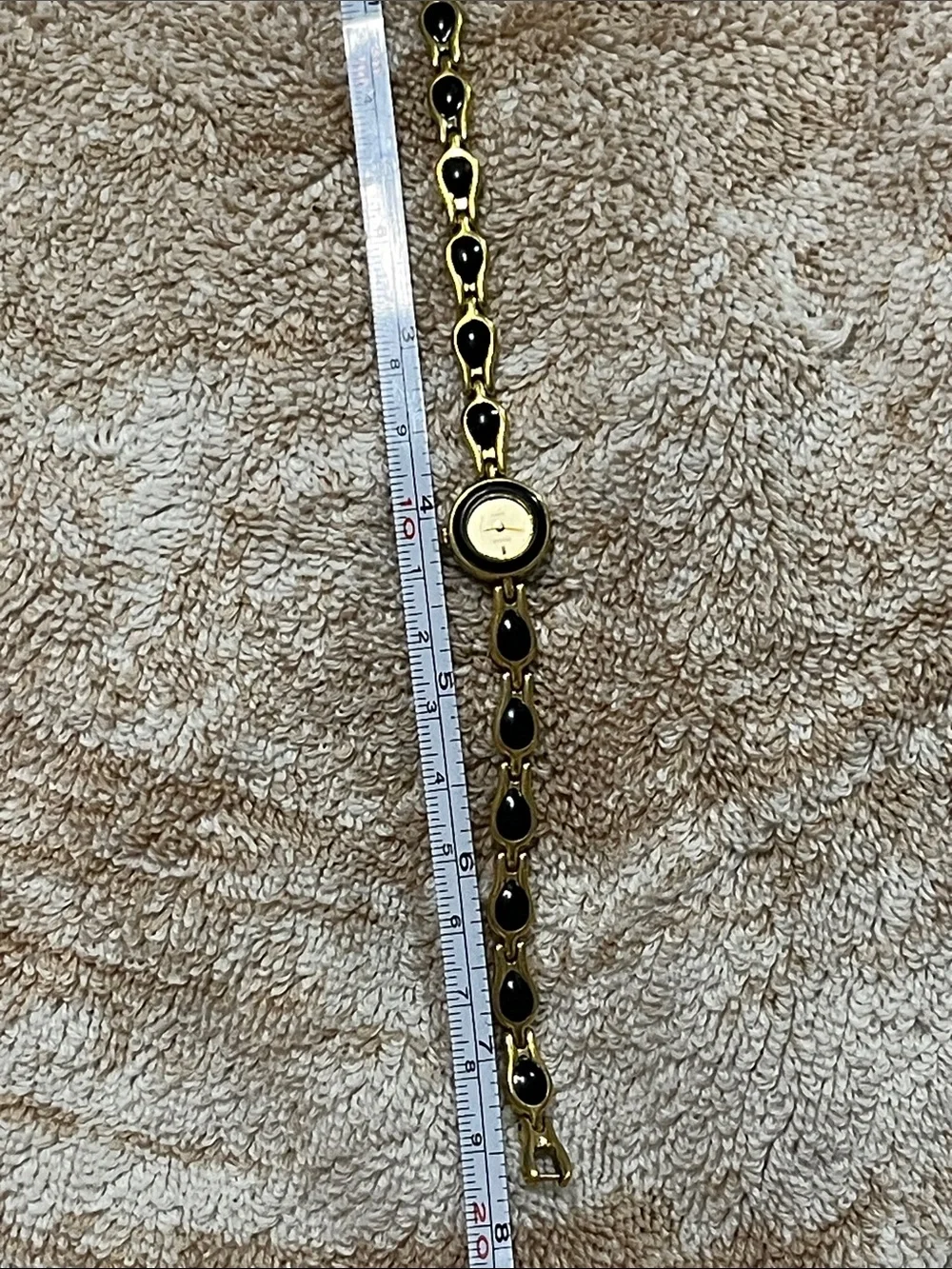 Pulsar Gold-Tone Bracelet Watch with Black Accents